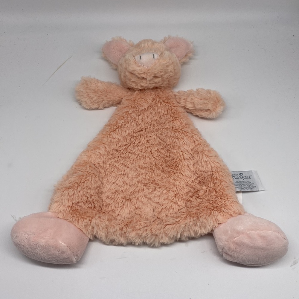 Nat & Jules Cozies Pudder Pig‎ Lovey Security Plush Blankie
